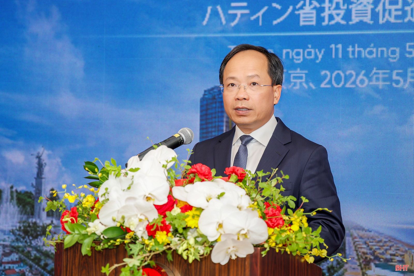 Bí thư Tỉnh ủy Hà Tĩnh Nguyễn Duy Lâm phát biểu khai mạc hội nghị.